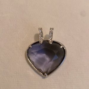 Swarovski Pendant Violet Crystal Heart